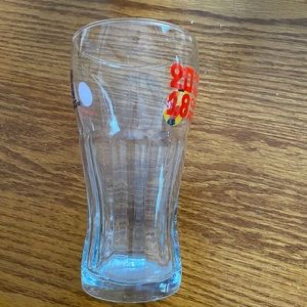 Clear Glass Pint with Red Logo Drinkware - Picture 1 of 7
